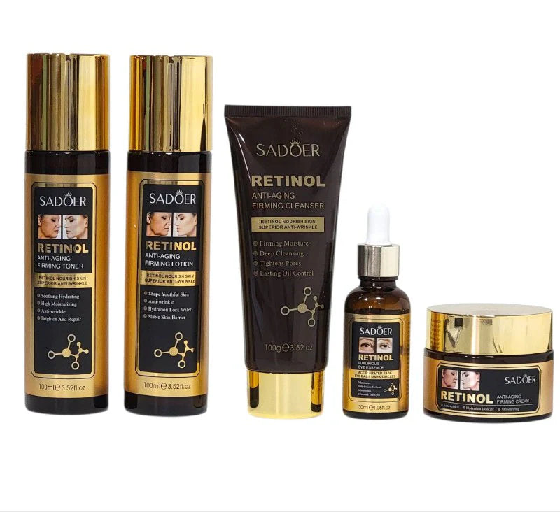 Kit Retinol Sadoer Caja De Lujo x5 Productos