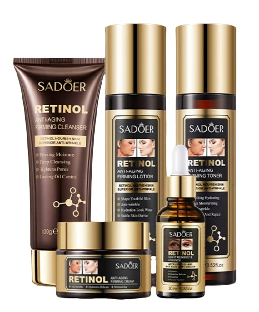 Kit Retinol Sadoer Caja De Lujo x5 Productos