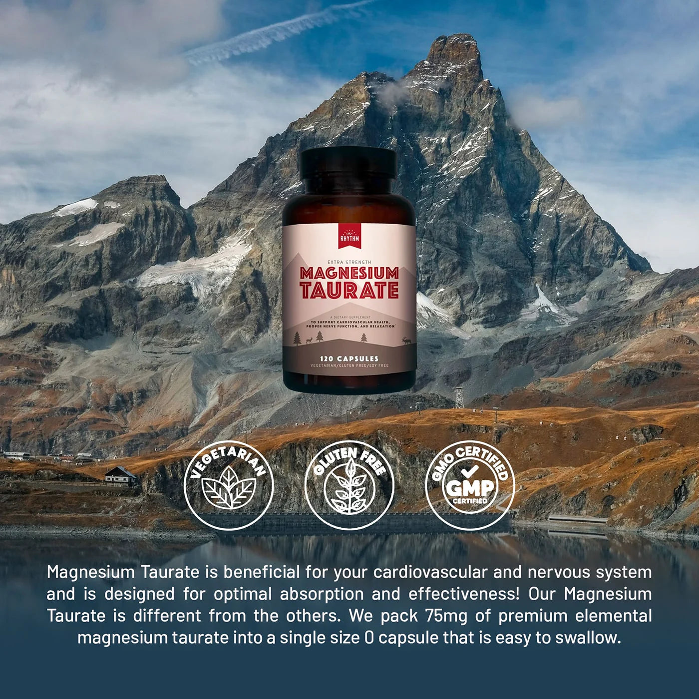 Natural Rhythm Magnesium Taurate X 120 Cápsulas