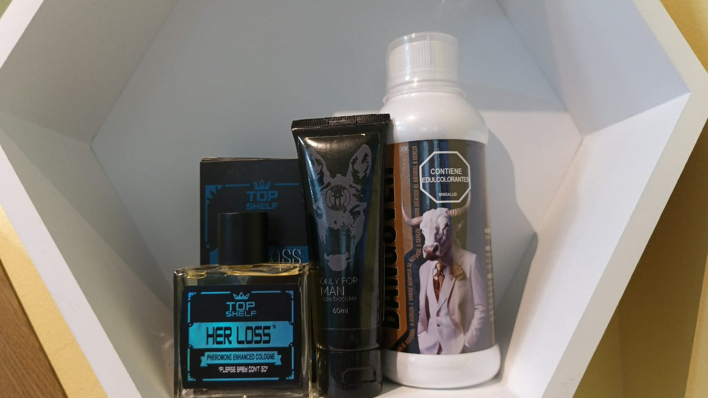 KIT MASCULINO TOP SHELF X 3 PRODUCTOS
